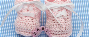 I am making a Pair of Baby Booties for only Five Dollars