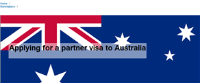 Applying for a partner visa to Australia